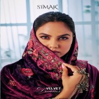 Glossy Simar Velvet Dreams Wholesale Velvet With Work Winter Suits