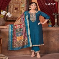 Banwery Galaxy Wholesale Vichitra Silk Top With Bottom And Dupatta