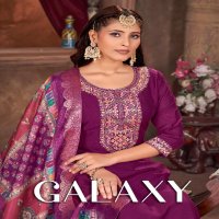 Banwery Galaxy Wholesale Vichitra Silk Top With Bottom And Dupatta