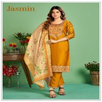 Banwery Jasmin Wholesale Fancy Silk Top With Bottom And Dupatta