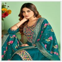 Banwery Jasmin Wholesale Fancy Silk Top With Bottom And Dupatta