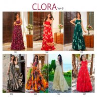 Lucaya Clora Vol-5 Wholesale Heavy Reyon Gown Catalog