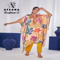 Afsana Kaftan-2 Wholesale Kaftan Kurtis And Pant Combo