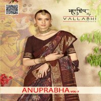 Vallabhi Anuprabha Vol-7 Wholesale Linen Fabrics Sarees