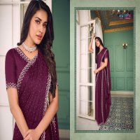 Vipul Nazara Wholesale Chiffon Fabrics Ethnic Sarees