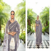 Vipul Lehar Wholesale Organza Fabrics Party Wear Sarees