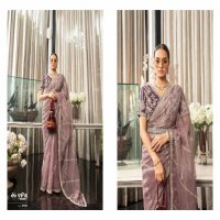 Vipul Lehar Wholesale Organza Fabrics Party Wear Sarees