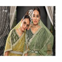 Vipul Lehar Wholesale Organza Fabrics Party Wear Sarees