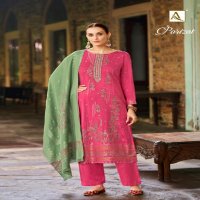 Alok Parizat Wholesale Viscose Pashmina With Swaroski Work Winter Dress Material