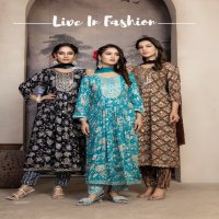 master shuhana rayon print readymade casual flair salwar suit