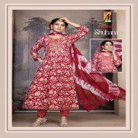 master shuhana rayon print readymade casual flair salwar suit