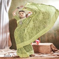 Vallabhi Kavyanshi Wholesale Floral Print Georgette Fabrics Sarees