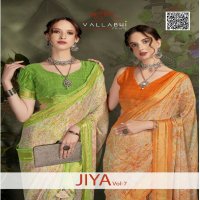 Vallabhi Jiya Vol-7 Wholesale Moss Georgette Ethnic Indian Sarees