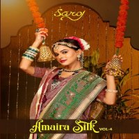 Saroj Amaira Silk Vol-4 Wholesale Premium Silk With Work Sarees