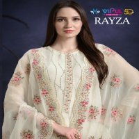 Vipul Rayza Wholesale Soft Organza With Sequence Work Straight Salwar Kameez