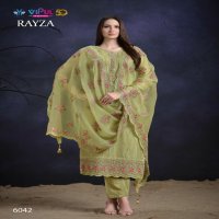 Vipul Rayza Wholesale Soft Organza With Sequence Work Straight Salwar Kameez