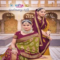 GULMARG SILK VOL 5 BY VIPUL FASHION AMAZING FESTIVE WEAR TRADITIONAL SAREES WHOLESALER