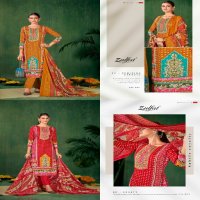 Zulfat Sangini Pure Jam Cotton With Mirror Work Dress Material