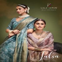 jalsa by kala jamun 36-39 series stylish organza crush saree