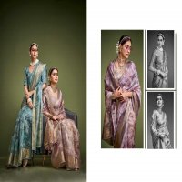 jalsa by kala jamun 36-39 series stylish organza crush saree