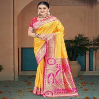 bunawat raas garba silk wedding festival wear silk fabric saree collection