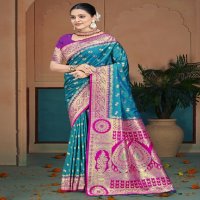 bunawat raas garba silk wedding festival wear silk fabric saree collection