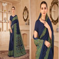 RUCHI VIVANTA SILK VOL 38 SILK CREPE PRINTED SARIS AT BEST RATE