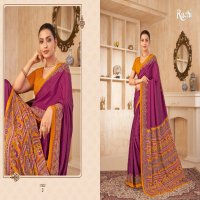 RUCHI VIVANTA SILK VOL 38 SILK CREPE PRINTED SARIS AT BEST RATE