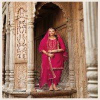 Lily And Lali Real Tulip Wholesale VIscose On Embroidery Top With Bottom And Dupatta