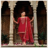 Lily And Lali Real Tulip Wholesale VIscose On Embroidery Top With Bottom And Dupatta