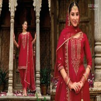Lily And Lali Real Tulip Wholesale VIscose On Embroidery Top With Bottom And Dupatta