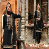 Lily And Lali Real Tulip Wholesale VIscose On Embroidery Top With Bottom And Dupatta