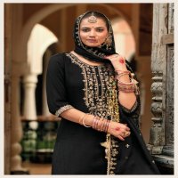 Lily And Lali Real Tulip Wholesale VIscose On Embroidery Top With Bottom And Dupatta
