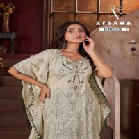 Afsana D.no 208 Wholesale Kaftan Kurti With Pant Combo