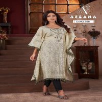 Afsana D.no 208 Wholesale Kaftan Kurti With Pant Combo