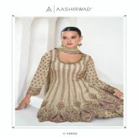 Aashirwad Aarika Wholesale Premium Chinon Silk Free Size Stitched Suits