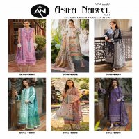 Asifa Nabeel Vol-4 Wholesale Luxury Cotton Karachi Style Dress Material