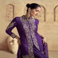 chakori by aashirwad creation chinon silk fully stitch plazzo style festive suit