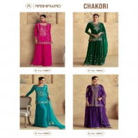 chakori by aashirwad creation chinon silk fully stitch plazzo style festive suit