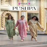 Mystic 9 Pushpa Vol-1 Wholesale Rayon Capsule Umbrella Cut Top With Bottom And Dupatta