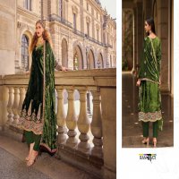 Rangati Vogue Wholesale Plush Velvet Designer Embroidery Winter Suits