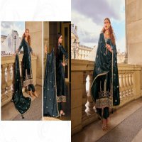 Rangati Vogue Wholesale Plush Velvet Designer Embroidery Winter Suits