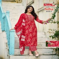 Navkar Saba Vol-6 Wholesale Embroidery Work Kurti With Pant And Dupatta