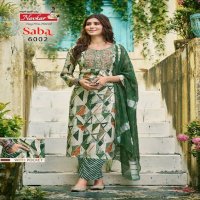 Navkar Saba Vol-6 Wholesale Embroidery Work Kurti With Pant And Dupatta