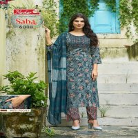 Navkar Saba Vol-6 Wholesale Embroidery Work Kurti With Pant And Dupatta