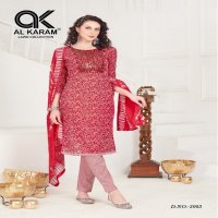 Al Karam Heritage Vol-3 Wholesale Self Embroidery Dress Material