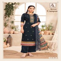 campus by alok zam discharge print solid design dress material