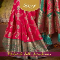 Saroj Mubarak Silk Saroski Vol-4 Wholesale Silk With Heavy Banarasi Sarees