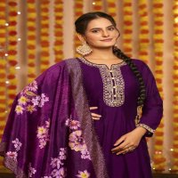 Karissa Gehna Wholesale Full Kali Ghera Top With Pant And Dupatta
