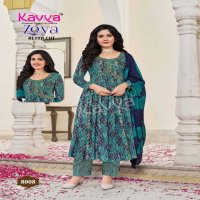 Kavya Zoya Vol-8 Wholesale Aliya Cut Tops With Bottom And Dupatta